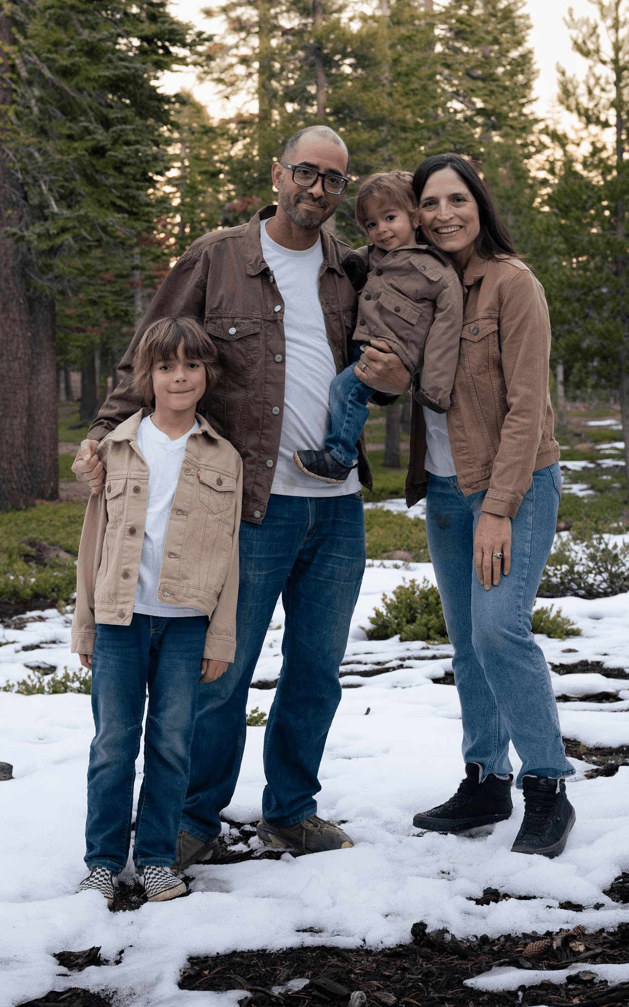 Will Hayes with his family in Truckee